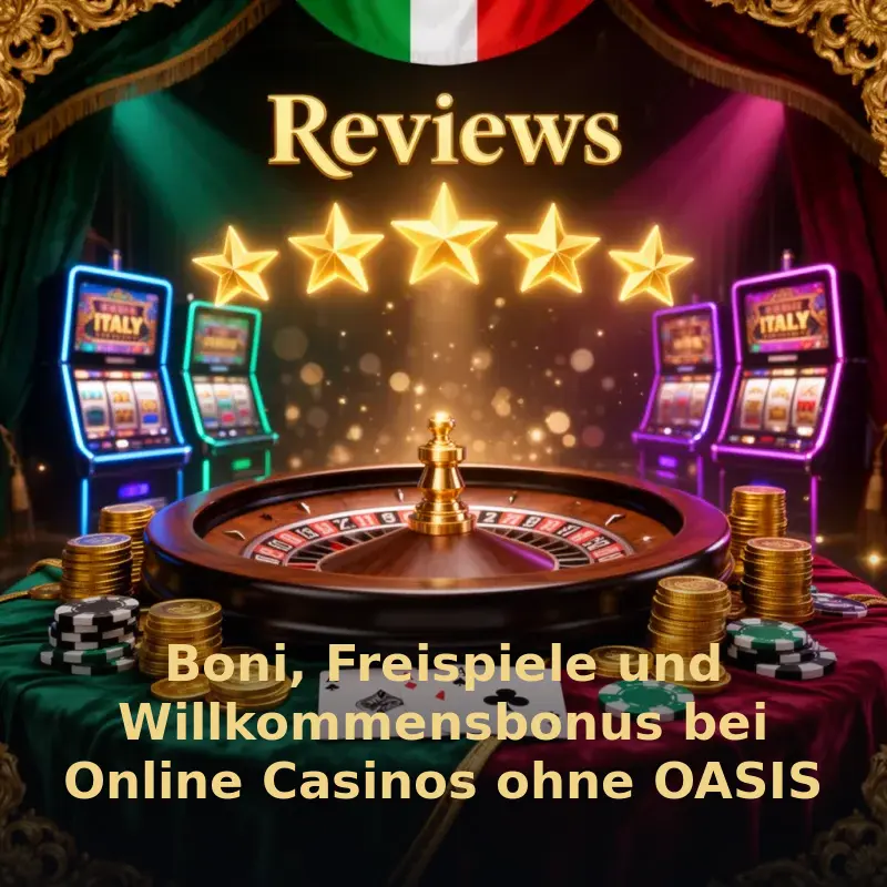 Boni, Freispiele und Willkommensbonus bei Online Casinos ohne OASIS